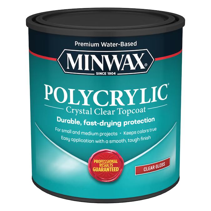 Minwax Polycrylic Clear Gloss Water-Based Polyurethane (1-Quart) Lowes.com | Lowe's