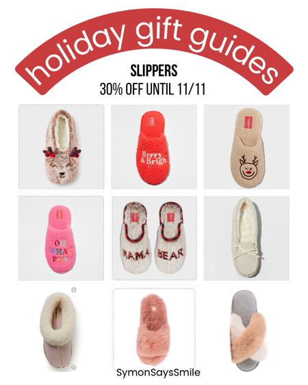 Holiday gift guide / slippers / women’s fashion / target fashion / stocking stuffers 

#LTKHolidaySale #LTKHoliday #LTKGiftGuide