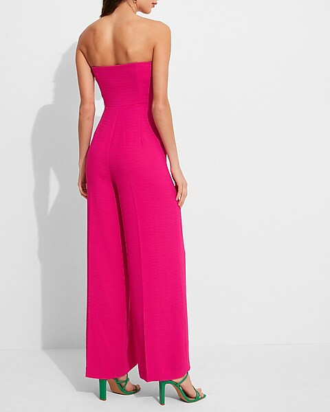 Strapless Wide Leg Jumpsuit | Express