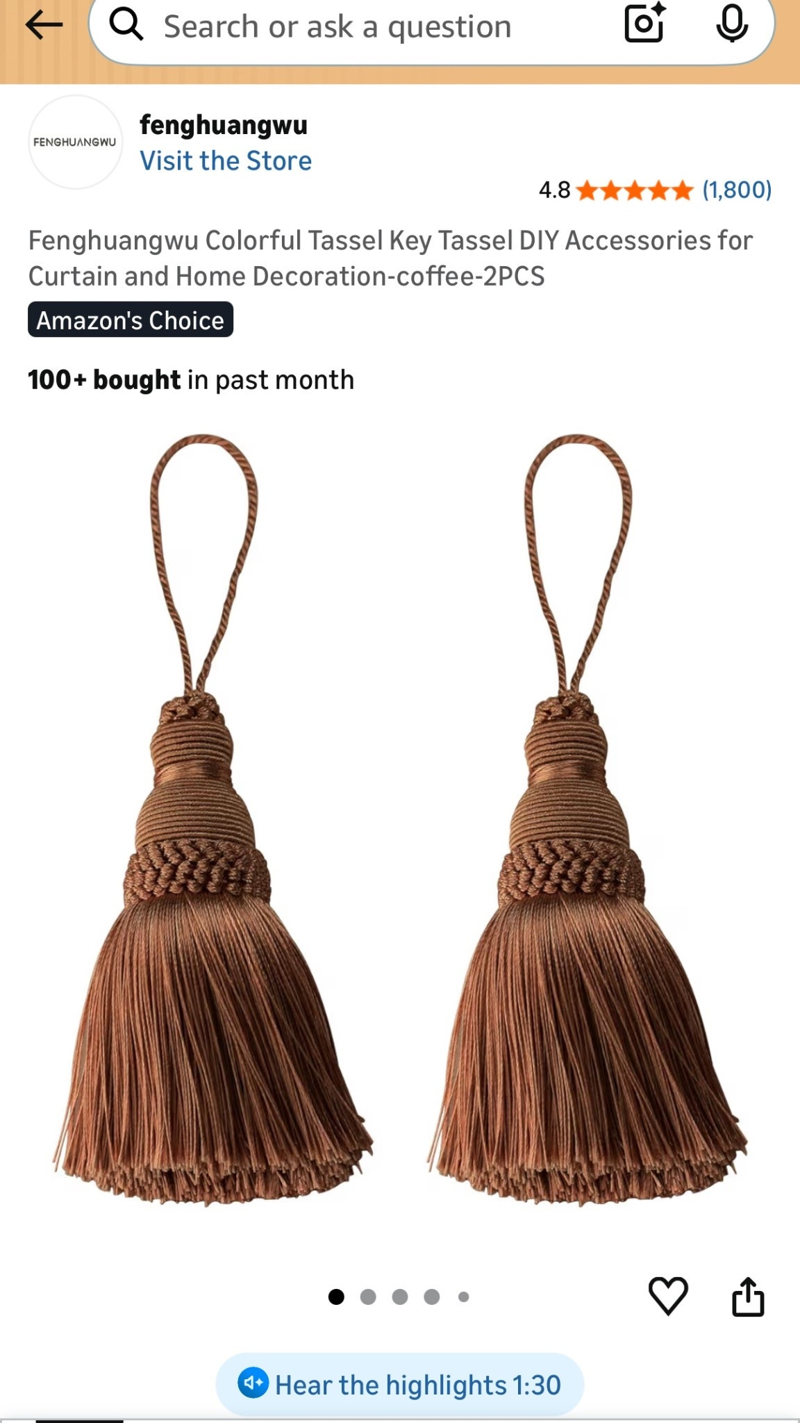 Tassels are such a cute home trend right now! Getting these to hang on doorknobs throughout my home. Would be so cute hanging on nightstand/dresser drawer handles too! Come in lots of colors 

#LTKFindsUnder50 #LTKHome