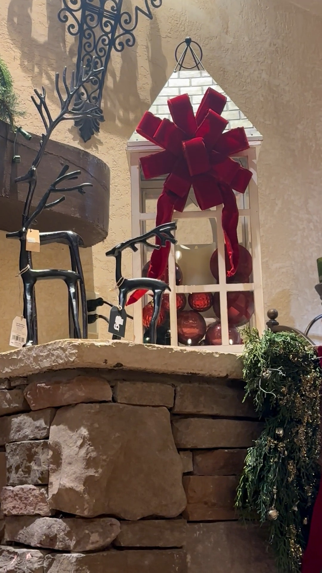 Recreating this holiday look for your porch or entryway is super easy with these links! The black reindeer with white lantern and red bow, makes for a sophisticated and beautiful look !

#LTKSeasonal #LTKHome #LTKHoliday