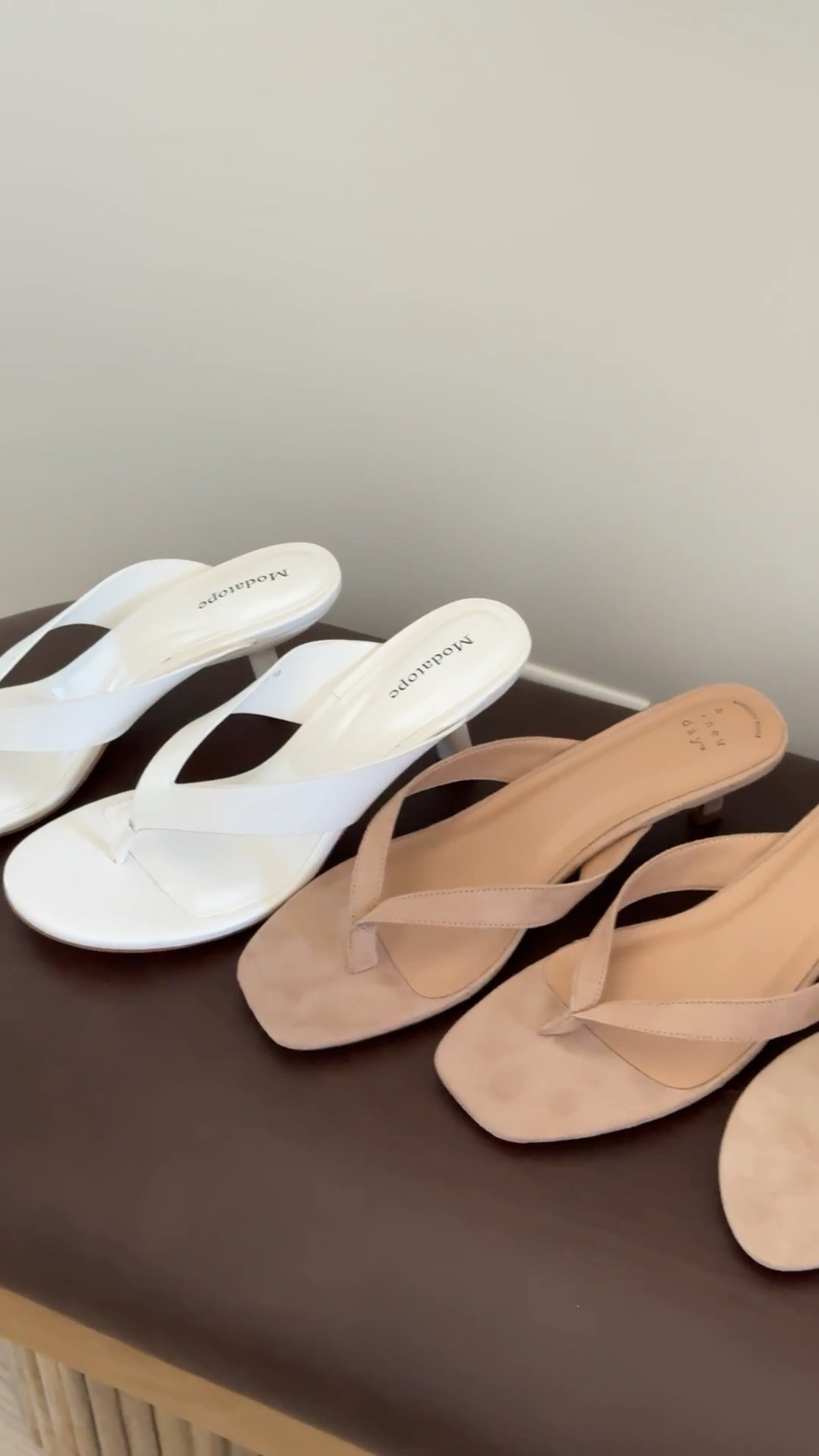 Spring kitten heels that are super comfy to walk in. 

White TTS, target TTS, Zara size up, Amazon TTS 
#sandals #shoes 

#LTKMidsize