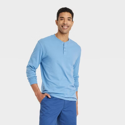 Men's Long Sleeve Henley Shirt - Goodfellow & Co™ | Target