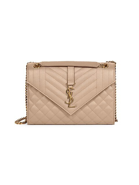 Medium Envelope Monogram Matelassé Leather Shoulder Bag | Saks Fifth Avenue