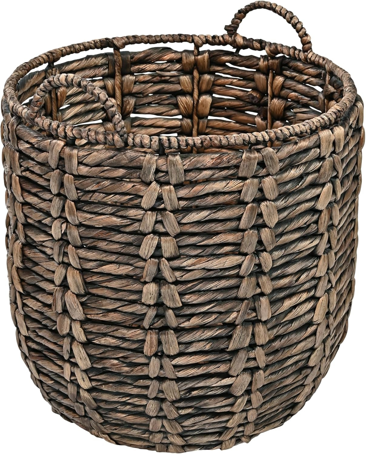 happimess BSK1003B Laurel 19.49" Bohemian Handwoven Abaca Hamper Basket with Handles, Brown for S... | Amazon (US)