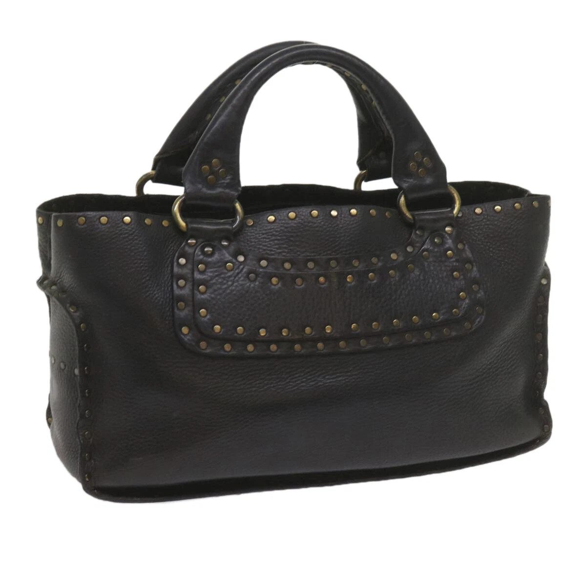 CELINE Hand Bag Leather Black Auth hk948  | eBay | eBay UK