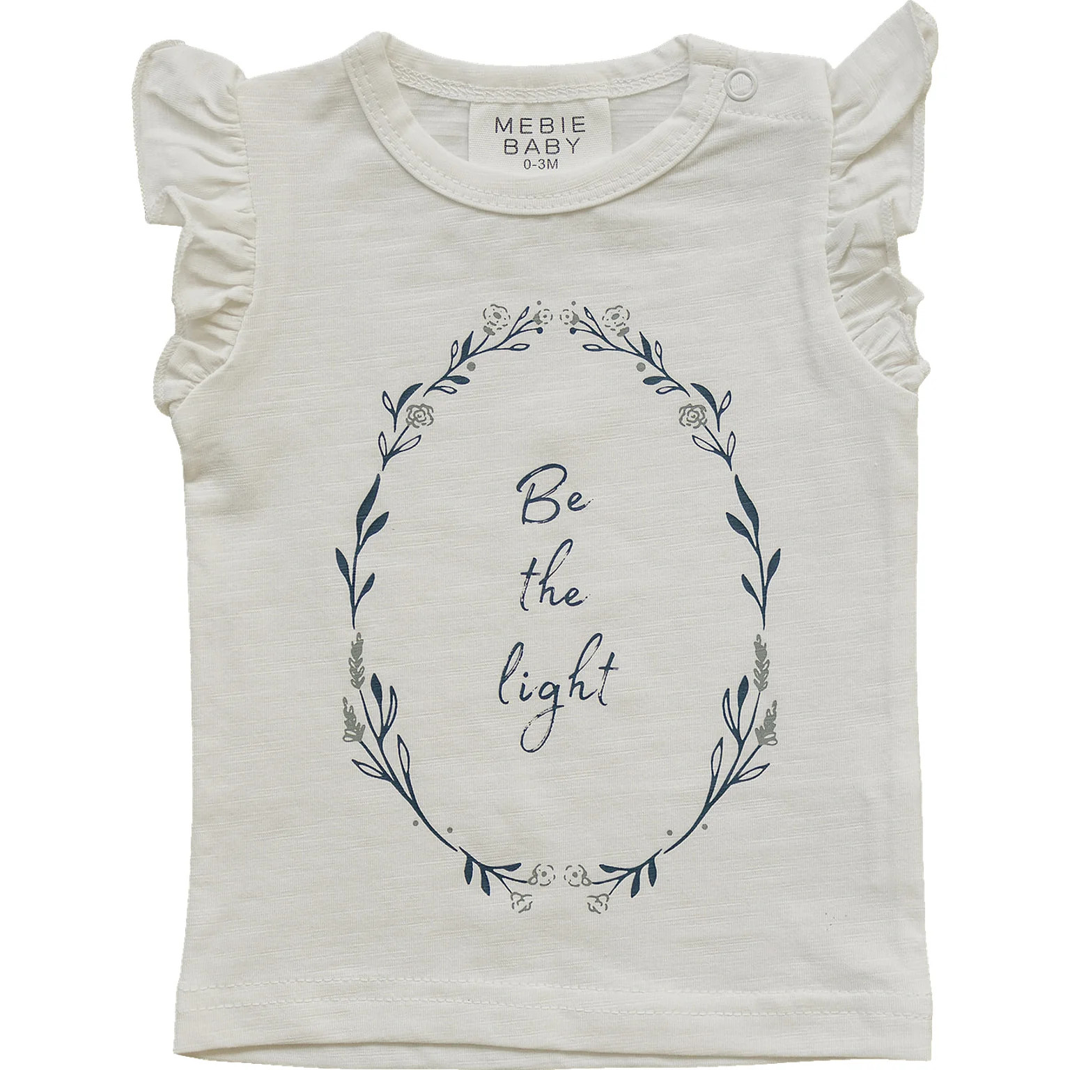 Be The Light Ruffle Tee 6-12 | Mebie Baby