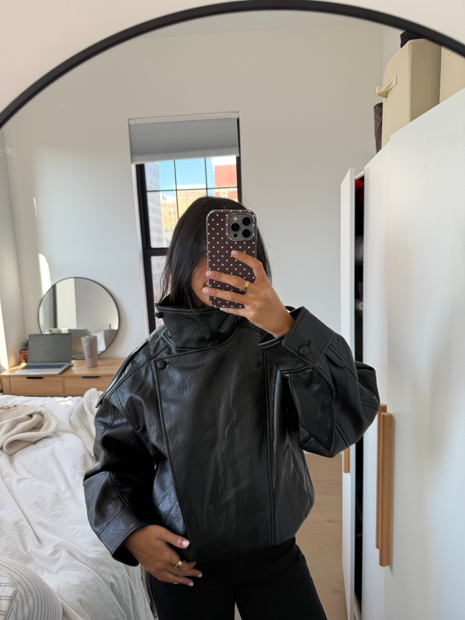 Love this Zara leather jacket 

#LTKGiftGuide #LTKSeasonal #LTKgrwm