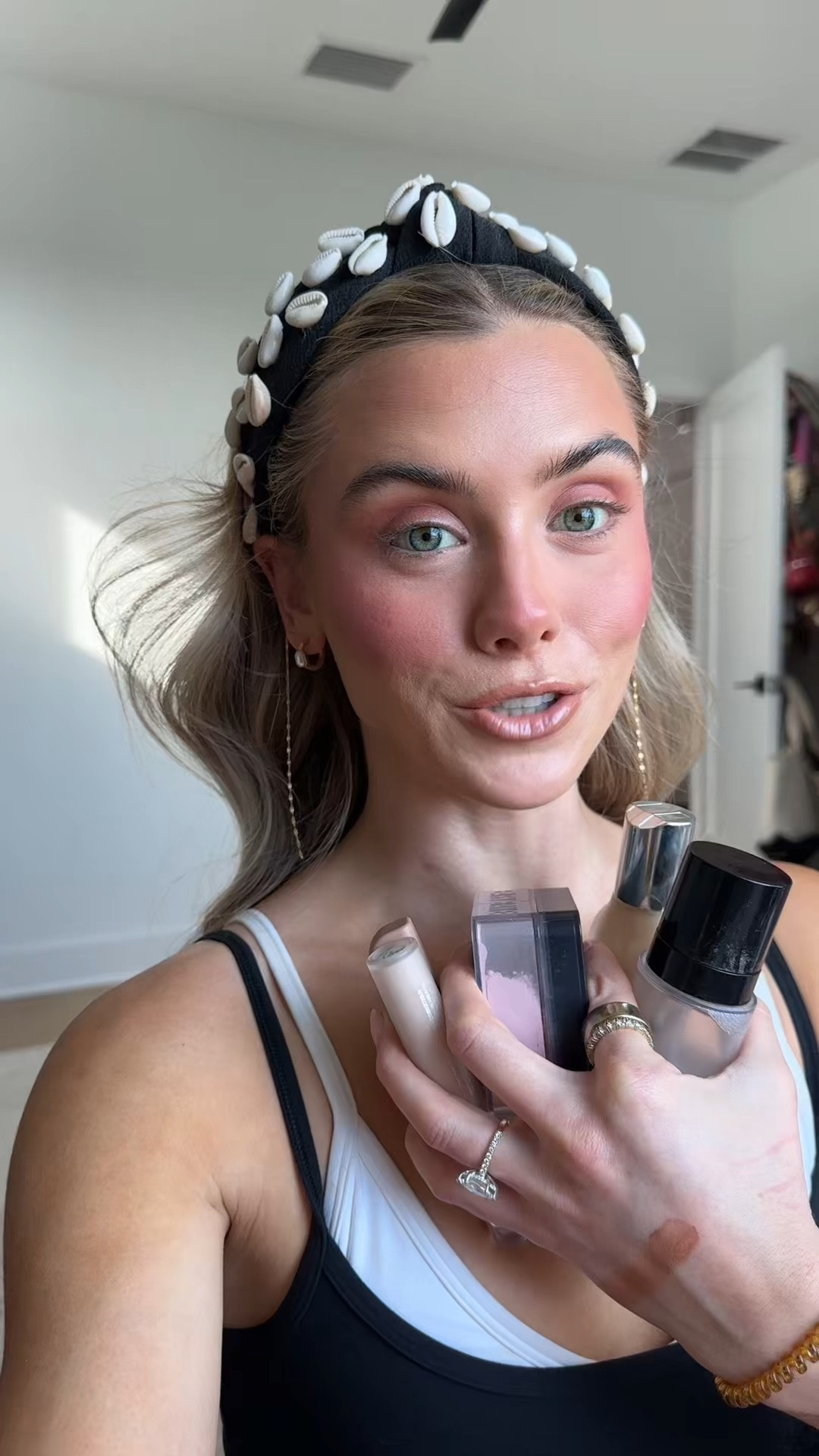 ideal cart for the Sephora Savings Event which is ending tonight! 🤭 never too late to shop! Use code SPRINGSALE at checkout. 😉 my picks obviously include my favorite Haus Labs Skin Tech Foundation shade 190 (winter/fall) or 200 (spring/summer). This is a fan favorite, worth the try! Go to lip combo is the Makeup Forever Lip Liner in anywhere caffeine topped with the Olehenriksen Pout Preserve Lip Peptide Treatment in Citrus Sunshine. Other lip favorites include the Lawless Lip Gloss, Ilia Beauty Lip Gloss, or Patrick Ta Gloss or Balm too!  In place of cream bronzer I used the Haus Labs Glossy Blush Stick in Glossy Cinnamon as a “blonzer”. For blushes you cannot go wrong with Patrick Ta Beauty Blush in shade she goes to the gym or she’s seductive. My Haus Labs Concealer in shade 01 fair neutral and Huda Beauty Cherry Peach Loose Setting Powder always make my complexion perfect. No surprise the Haus Labs Powder Bronzer in amber horizon medium is a fav of mine also used as an eyeshadow. Setting spray is a make or break and the Saie CitySet Setting Spray is amazing for hydrated glowy makeup. 🤗

#sephorasale #sephorasavingsevent #sephorasalepicks #sephorasalerecommendations #sephorahaul @Sephora 

#LTKselfcare #LTKBeauty #LTKgrwm