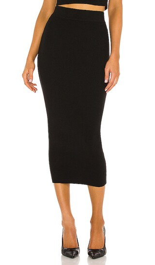 Marika Knit Skirt in Black | Revolve Clothing (Global)