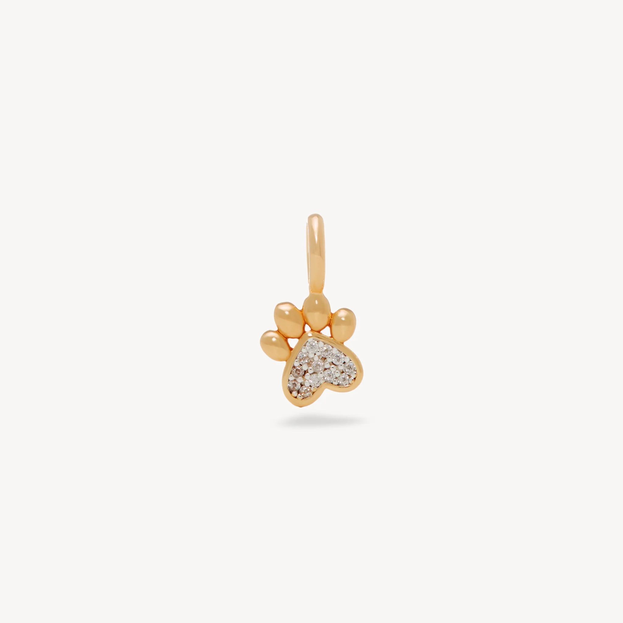 Paw Pavé Charm | Hillberg & Berk | Hillberg & Berk