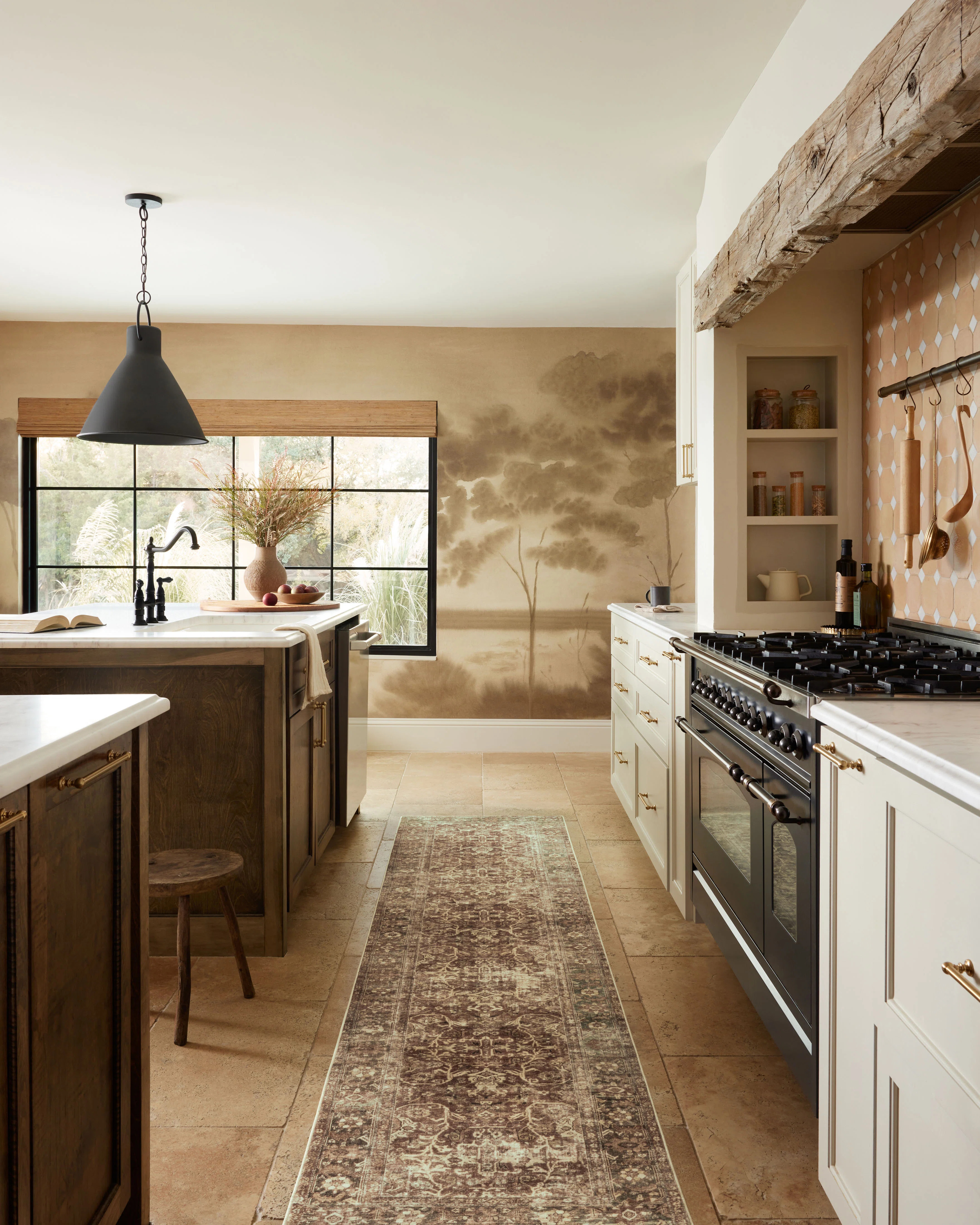 Magnolia Home By Joanna Gaines X Loloi Sinclair Machine Washable Rust / Lagoon Area Rug | Wayfair North America