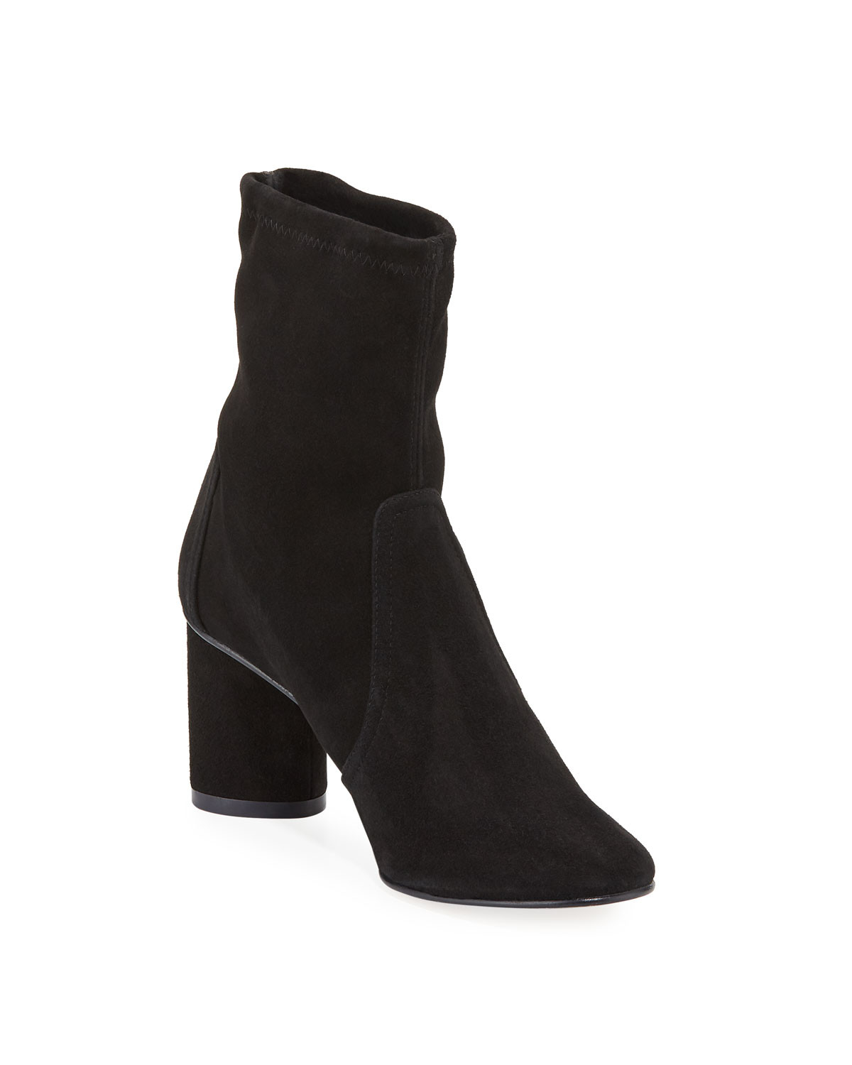 Margot Suede Pull-On Booties | Neiman Marcus