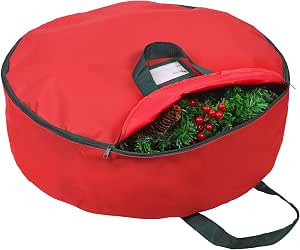 Primode Christmas Wreath Storage Bag 36"- Handles Made Of Durable 600D Oxford Polyester Material ... | Amazon (US)