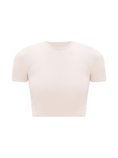 Wundermost Ultra-Soft Nulu Crewneck Cropped T-Shirt *Shine | Women's Short Sleeve Shirts & Tee's ... | Lululemon (US)