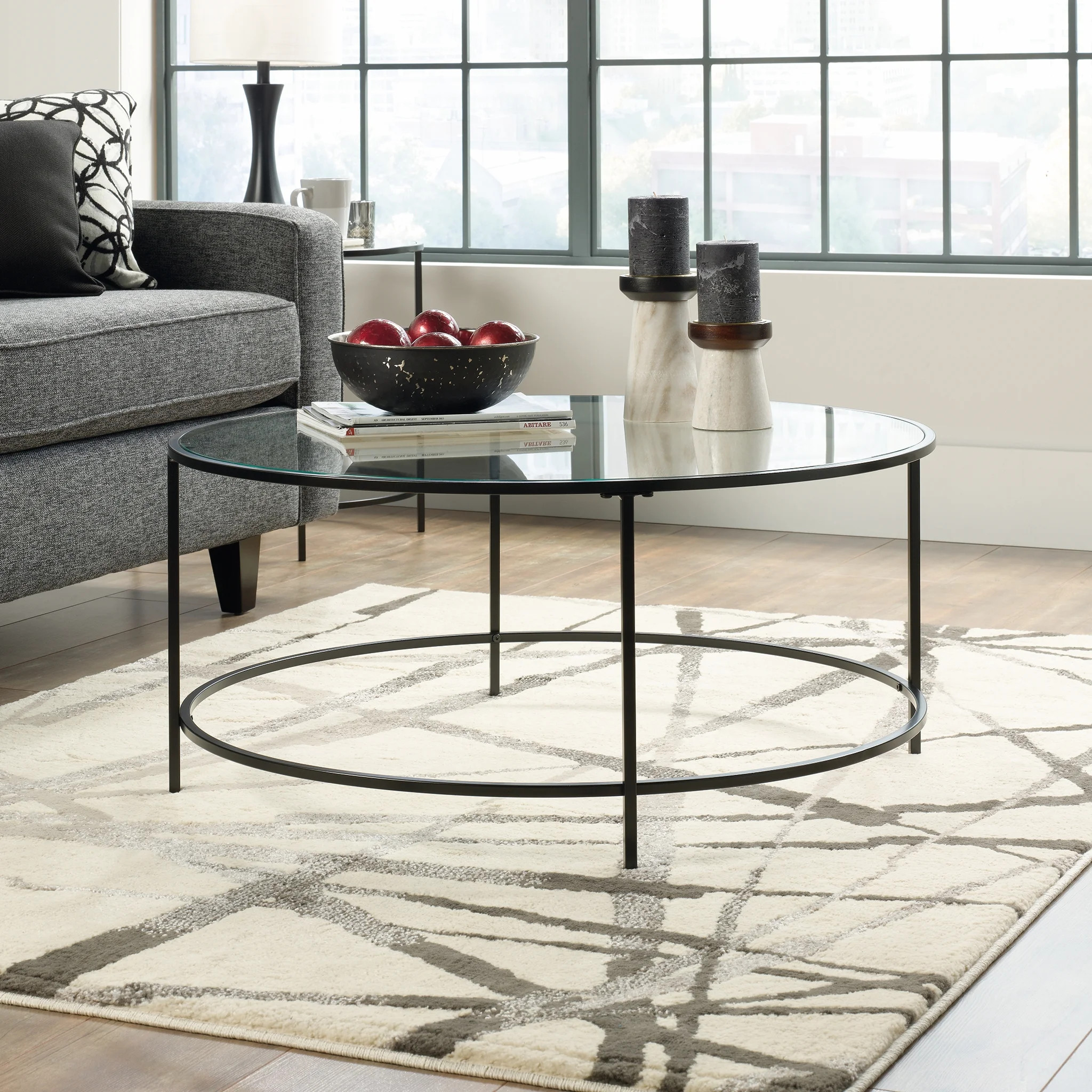 Sauder Soft Modern Collection Coffee Table, Black | Walmart (US)