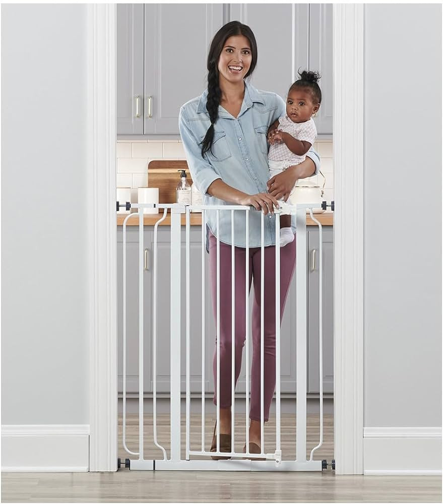 Regalo Easy Step 36" Extra Tall Walk Thru Baby Gate, Includes 4-Inch Extension Kit, 4 Pack of Pre... | Amazon (US)