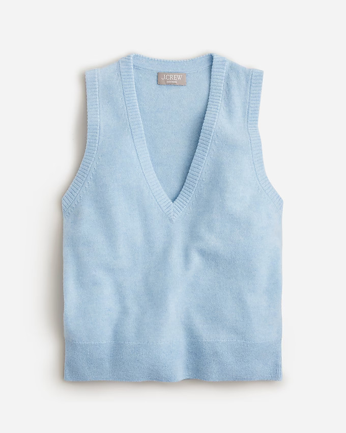 Cashmere V-neck sweater-vest | J. Crew US