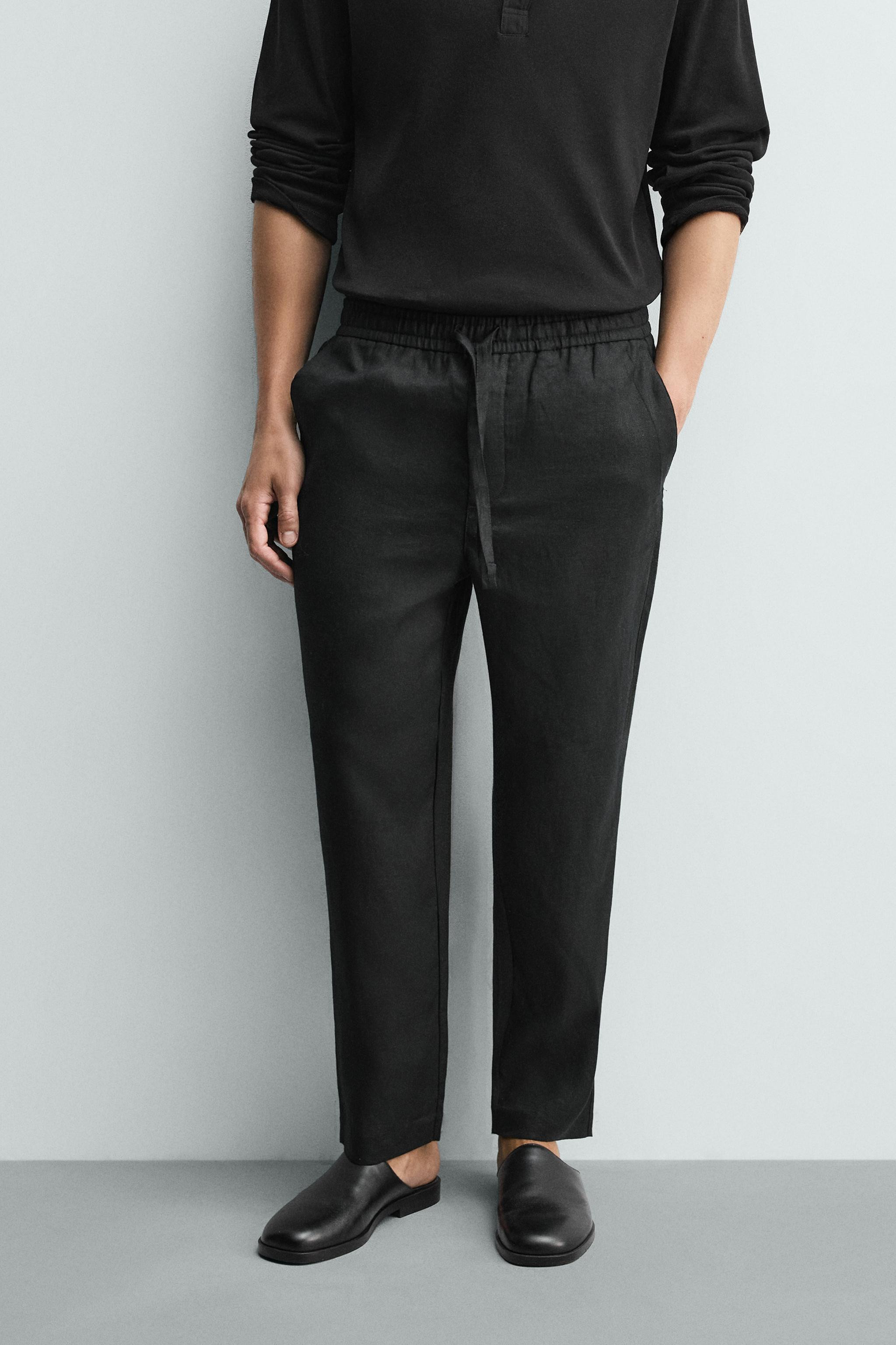 100% LINEN RELAXED FIT TROUSERS | Zara UK