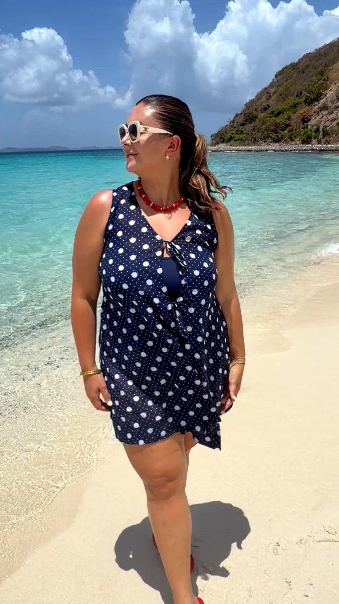 Wearing size XXL in coverup & 16Plus in swimsuit.

#LTKootd #LTKMidsize #LTKSwim