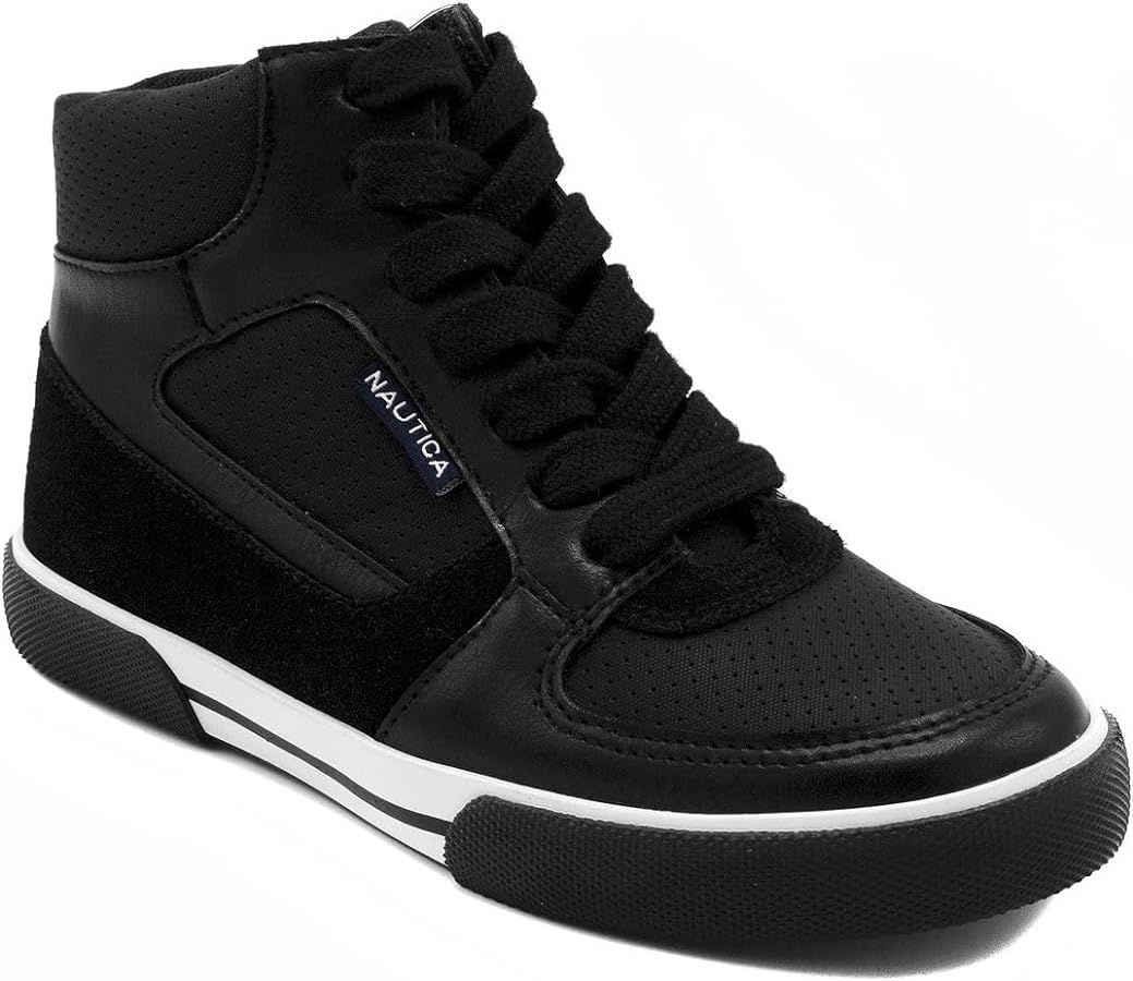 NAUTICA Kids Sneaker: Lace-Up Fashion Shoe with Boot-Like High Top Design for Boys and Girls (Big... | Amazon (US)