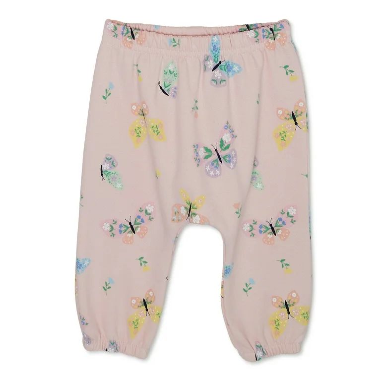 Garanimals Baby Girl Print Fleece Pants, Sizes 0-24 Months - Walmart.com | Walmart (US)