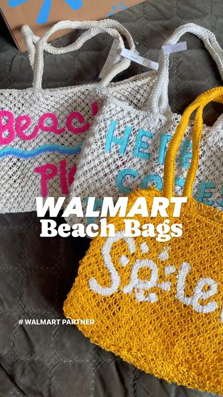 Walmart Beach Bags ☀️
These bags are spacious enough to use daily, but perfect for beach trips! The quality is top tier and the price was too good to pass up! I think they would also make super cute gift bags too!! I got all three before they sell out! 
#walmartpartner | @walmartfashion #walmartfashion

#LTKVideo #LTKstyletip #LTKFestival