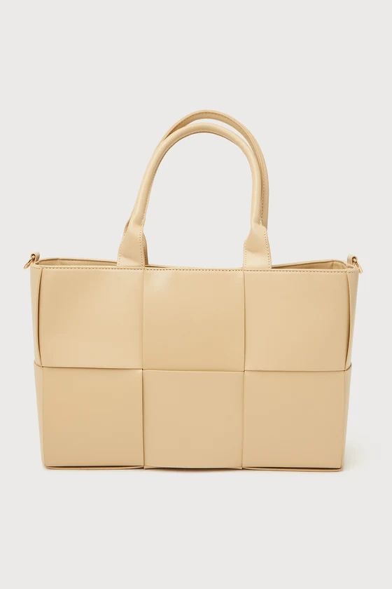 Exceptional Essential Beige Woven Tote Bag | Lulus