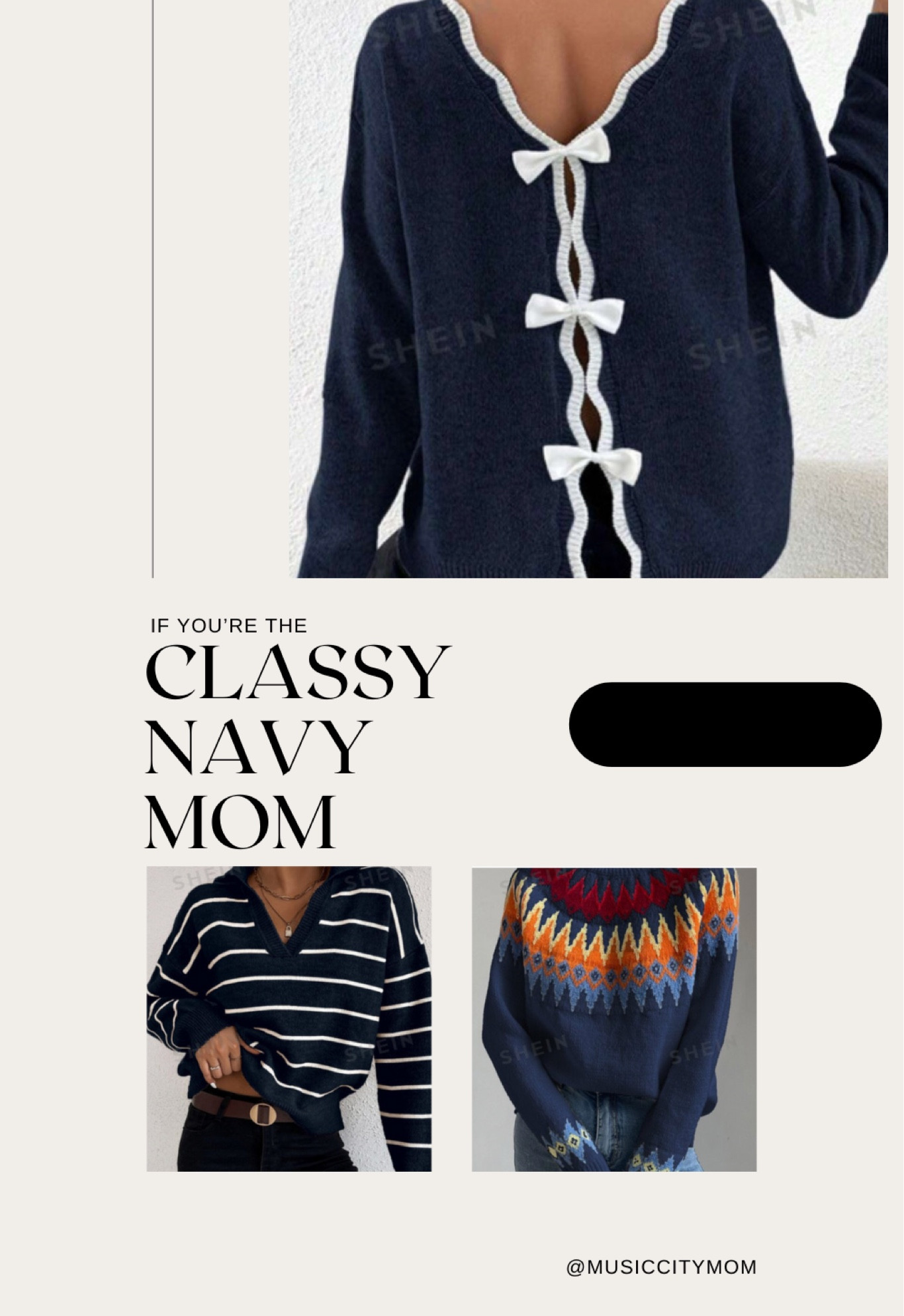 For the classy navy blue mom… We have some to dye for sweaters. Pair with a denim and you are #gameday ready! 

#LTKFindsUnder50