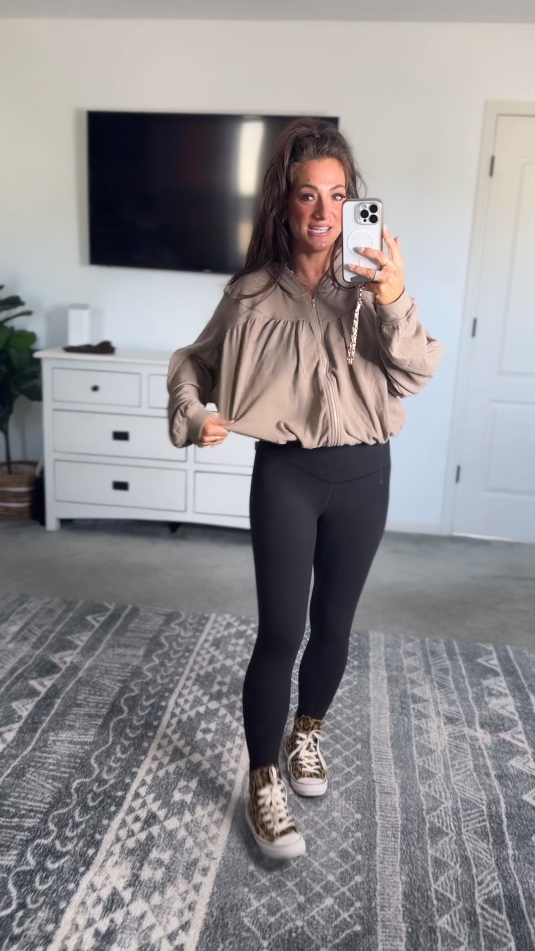 Aerie pieces on sale!! Love both! Sized down in the jacket and leggings tts. Both come in other colors too

#LTKSaleAlert #LTKStyleTip #LTKPetite