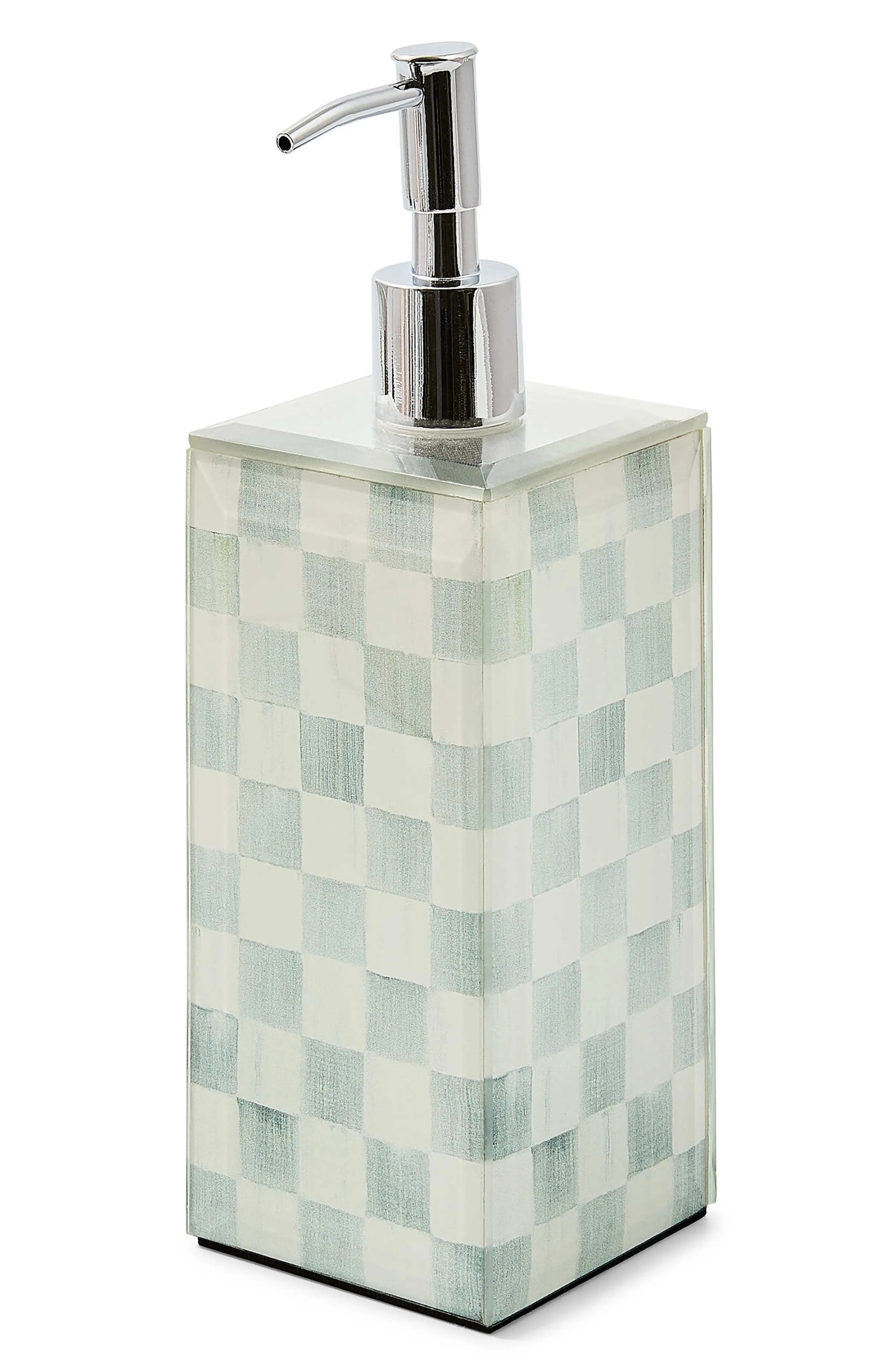 Sterling Check Glass Soap Pump | Nordstrom | Nordstrom