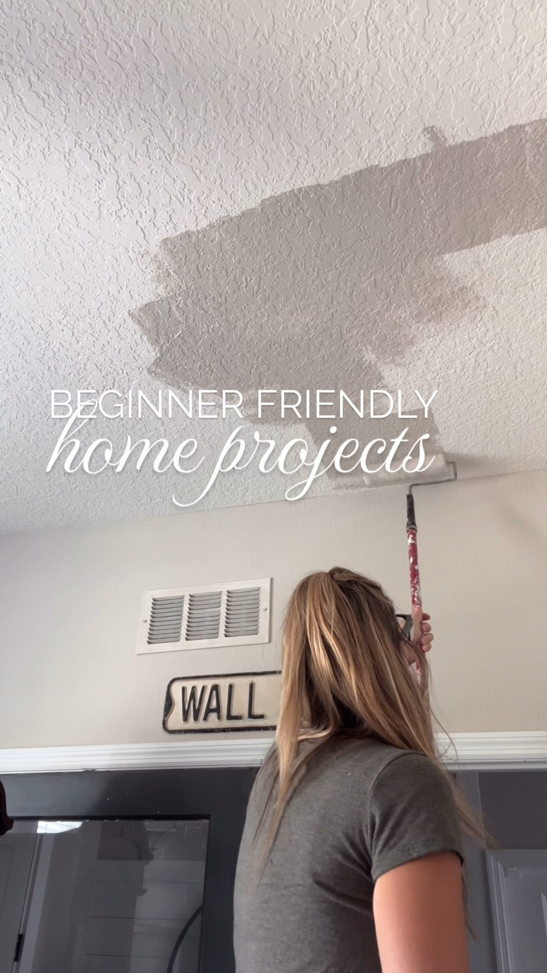 Beginner-Friendly Home Projects You Can DIY in Your Free Time | Easy Home Updates & Budget-Friendly Ideas
	1.	Peel-and-Stick Backsplash DIY
One of the easiest beginner home upgrades! I’ve used multiple peel-and-stick backsplashes—this faux marble + gold style is my favorite. Even with very textured walls, it has stayed put. (Mine is in the pantry, away from heat.)
	2.	Color Drench a Room
A top trending DIY paint project for beginners. I color drenched our office in Modern Gray by Sherwin-Williams—ceilings, trim, baseboards, crown moulding, and three walls. The built-in on the fourth wall adds contrast.
	3.	Swap Out Door Handles & Hinges
An instant budget home improvement. I used matte black hardware and—even with rough-and-tumble boys tugging on them—they’ve held up perfectly for years.
	4.	Add Picture Frame Moulding (Base Cap)
A simple way to add dimension, texture, and a designer look for less. We painted ours Modern Gray by Sherwin-Williams for a modern, organic feel.
	5.	Replace Builder-Grade Bathroom Mirrors
Anyone else still have those boring builder mirrors? 😂 Swapping them for matte black framed mirrors is one of the easiest bathroom DIY upgrades.

#beginnerDIY #homeprojects #budgethomeupdates #DIYhomedecor #easyhomeupgrades

#LTKHome #LTKdayinmylife