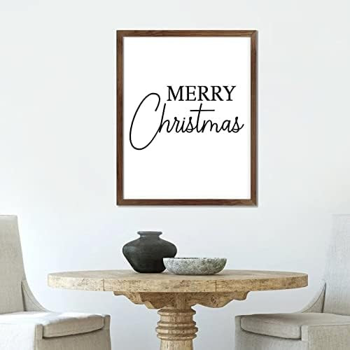 Encouragement Quote 20x16in Farmhouse Wood Sign with Motivational Quote Merry Christmas Chic Styl... | Amazon (US)