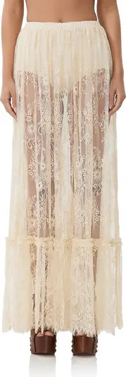 Allegra Sheer Lace Maxi Skirt | Nordstrom