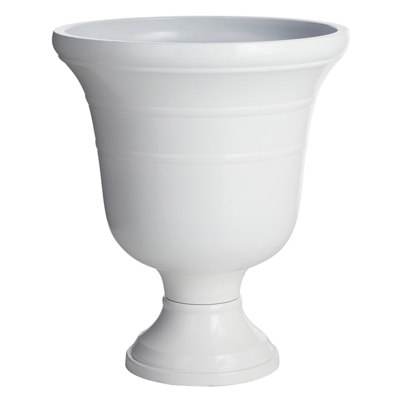 Providence White Florian Urn Planter, 15.5" | At Home
