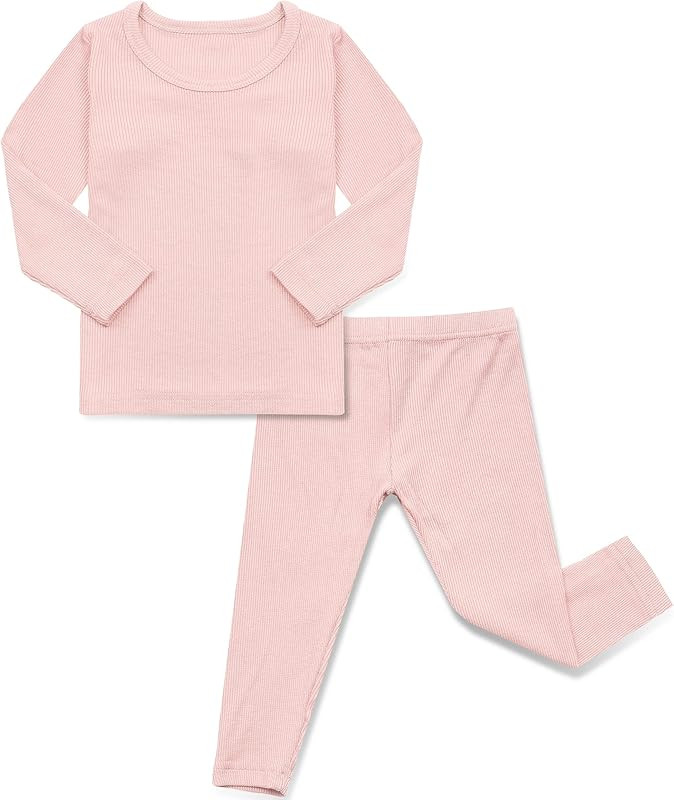 AVAUMA Baby Boys Girls Pajama Set Kids Toddler Snug fit Ribbed Sleepwear pjs for Daily Life Style | Amazon (US)