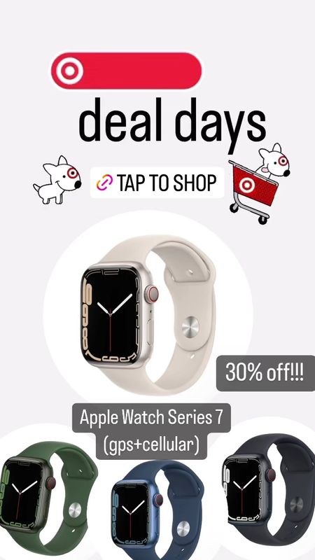 30% off Apple Watch series 7 (gps + cellular) 

#LTKSeasonal #LTKHoliday #LTKsalealert