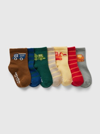 babyGap Construction Crew Socks (7-Pack) | Gap (US)