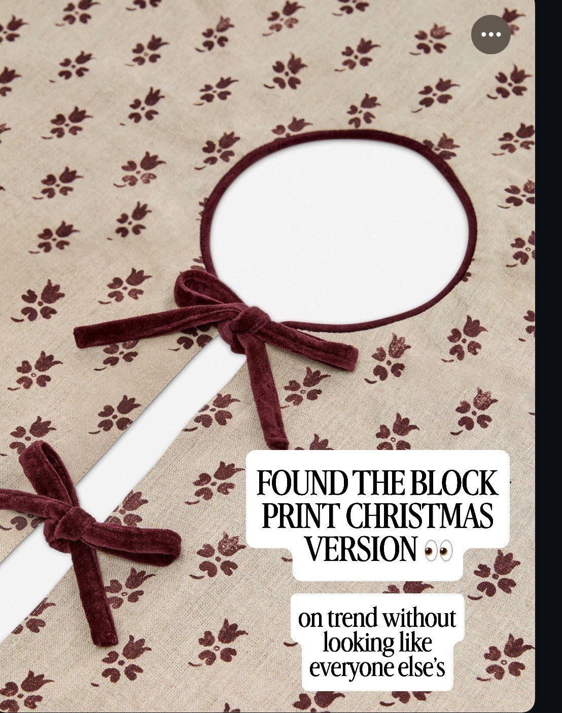 Oh my gosh, this block print tree skirt is absolutely adorable right on trend New, Lulu and George

#LTKSaleAlert #LTKHome