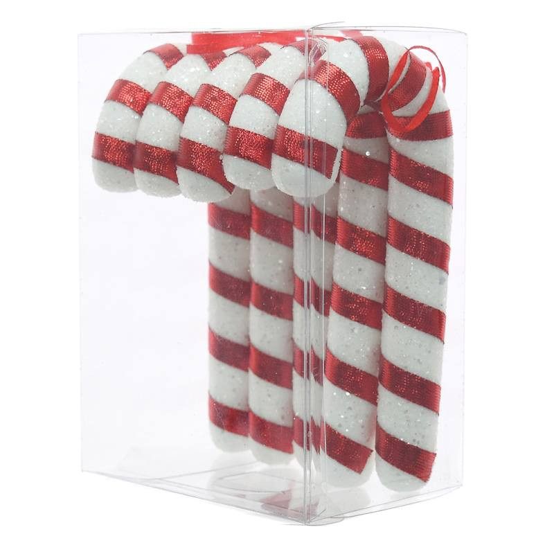 5-Count Candy Cane Ornaments, 6.2" | At Home