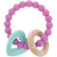 Beaded Silicone Teething Ring, Heart | Nuby (US)