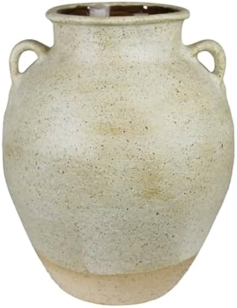 HomArt Umbria Pot with Large Handles, Ceramic, White - Lrg | Amazon (US)