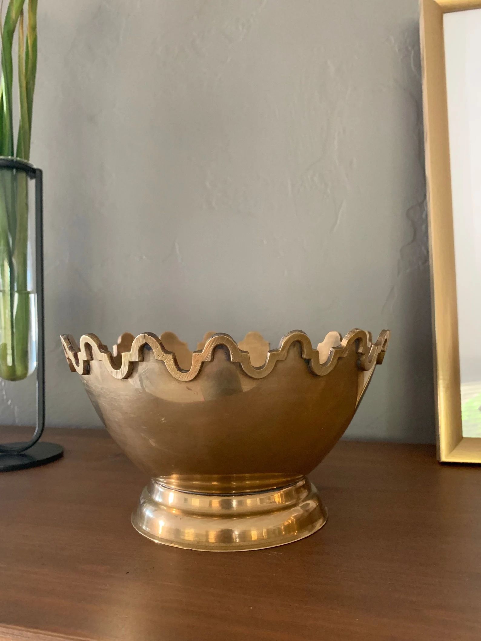 Vintage Ornate Gold Brass Bowl | Etsy (US)