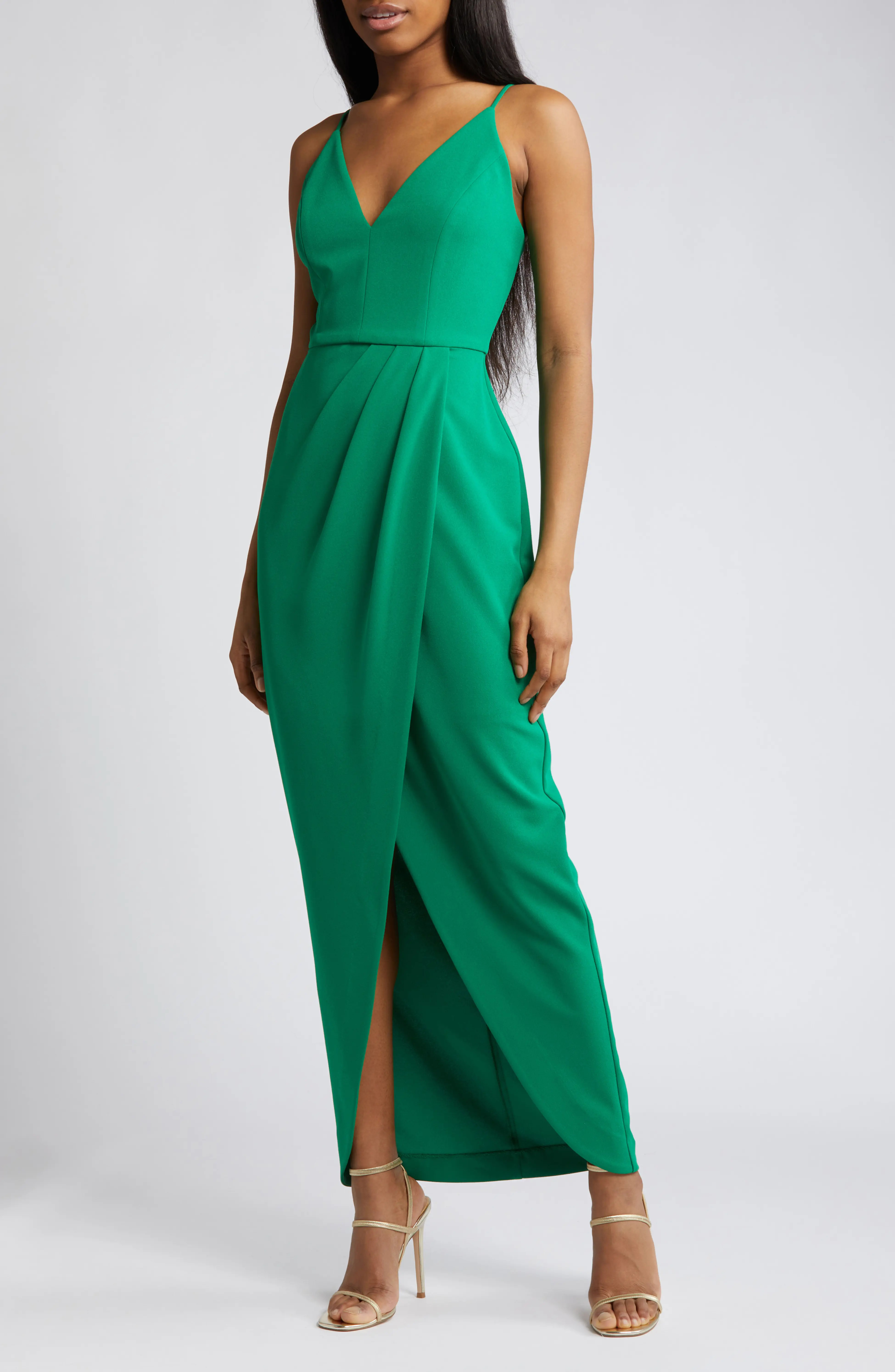 The Ines V-Neck Tulip Gown | Nordstrom
