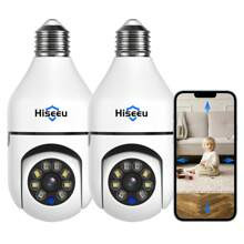 Hiseeu PCS MP Wireless Light Bulb Camera GHz WiFi Light Bulb Camera TwoWay Audio Motion Detection And Alarm FullColor Night Vision SDCloud Storage | SHEIN