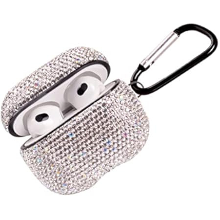 Sparkly Case Compatible with AirPods 3rd Generation with Keychain,Shockproof Protective Premium B... | Amazon (US)