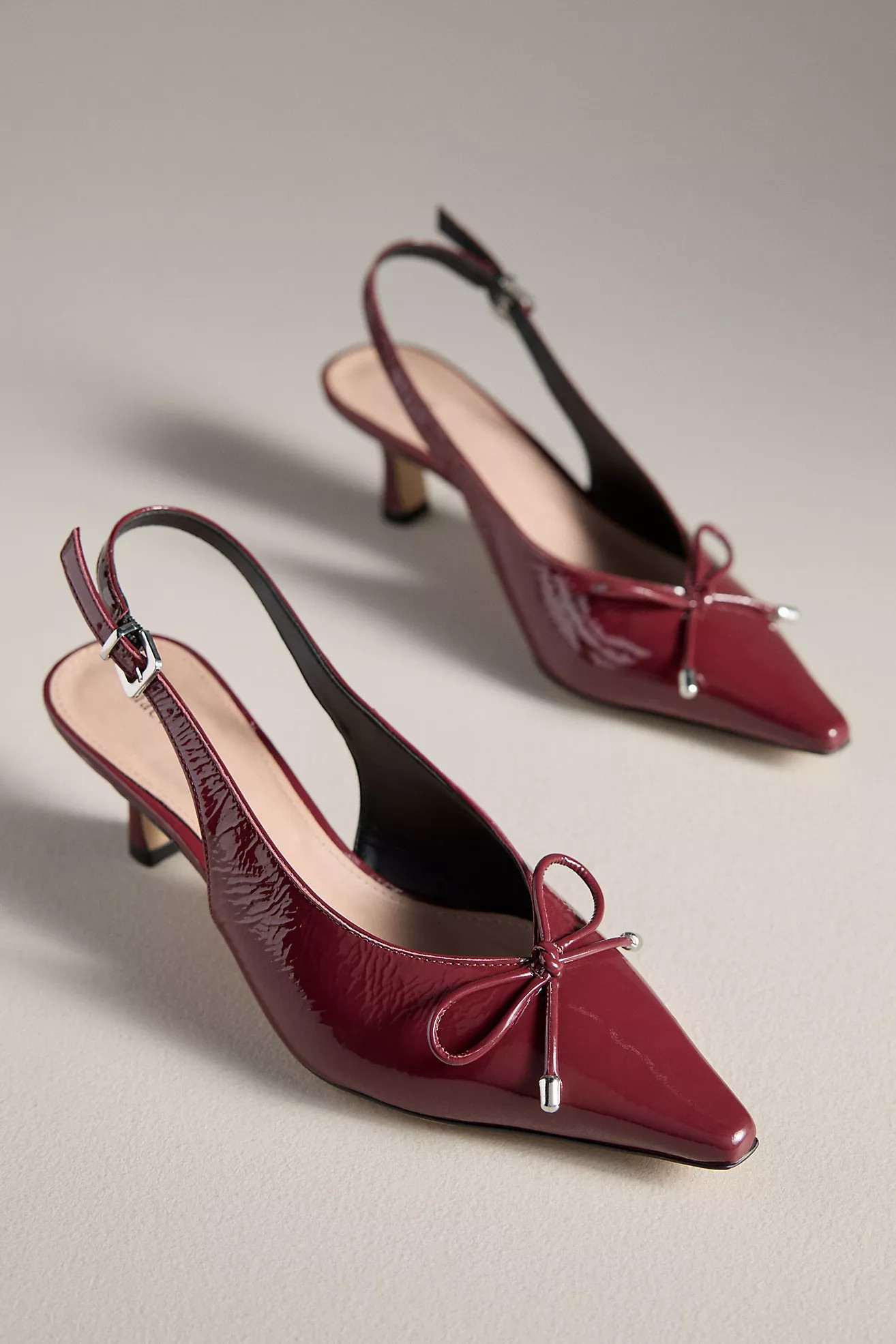 Maeve Pointed-Toe Slingback Heels | Anthropologie (US)