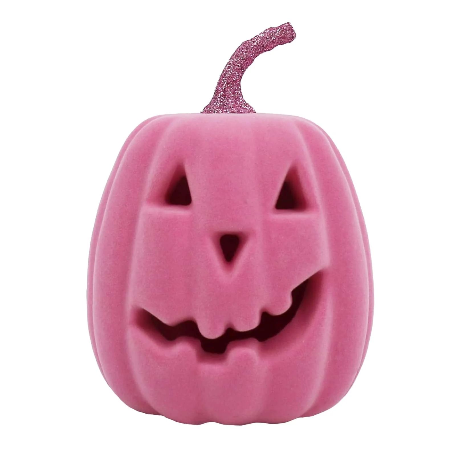 6.8" Pink Flocked Light Up Jack-O-Lantern by Ashland®-Halloween Decorations for Home | Walmart (US)