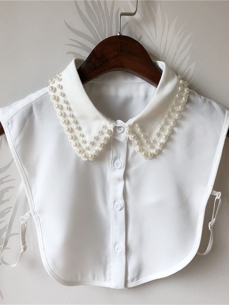 Faux Pearl Decor Dickey Collar | SHEIN