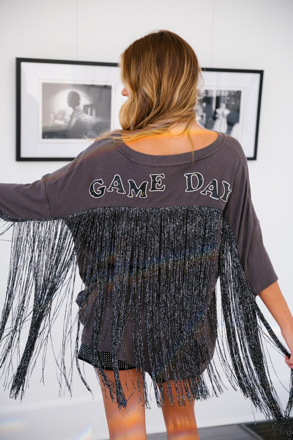 GAME DAY FRINGE TEE (PREORDER) | Judith March
